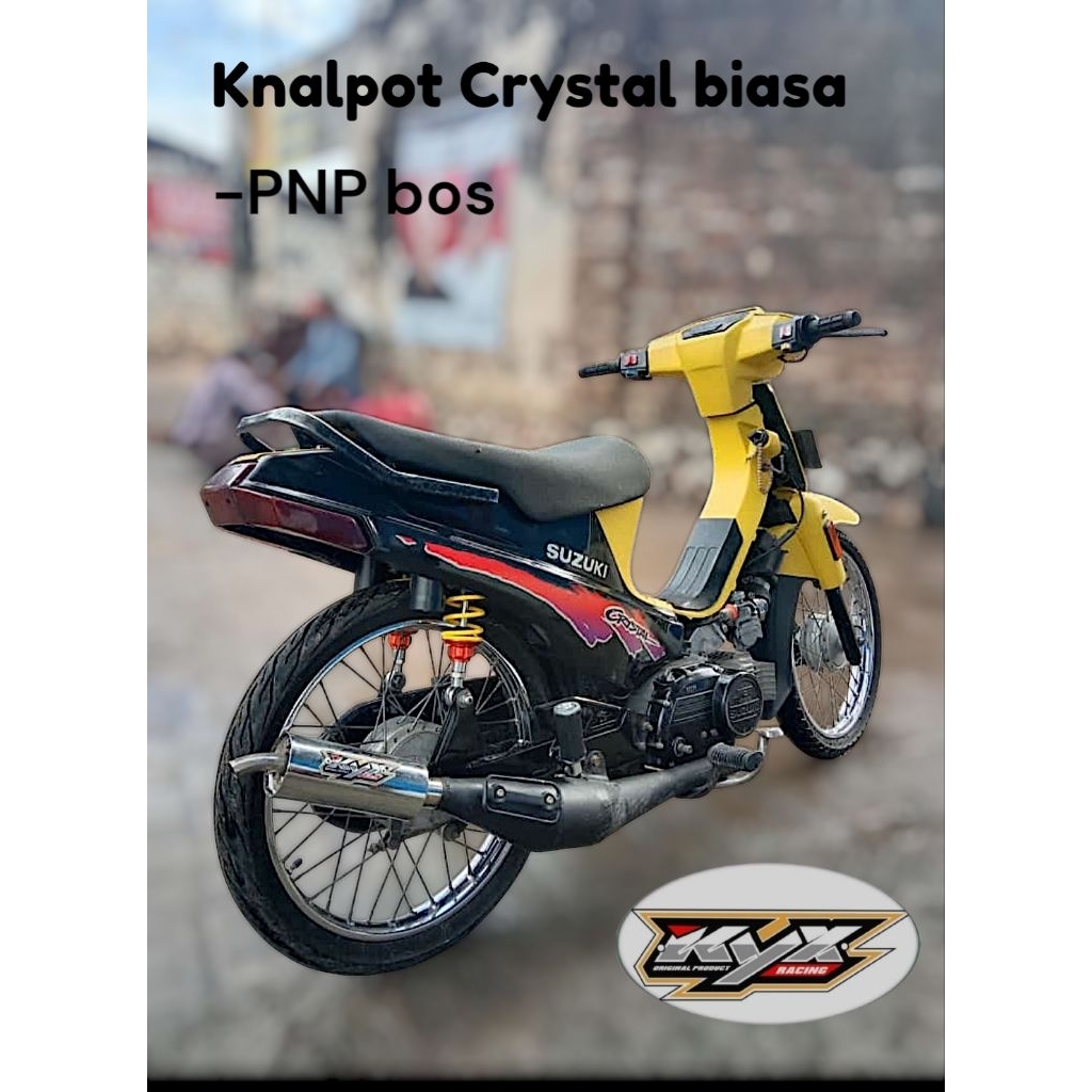 Jual knalpot Suzuki crystal tune biasa KYX racing | Shopee Indonesia