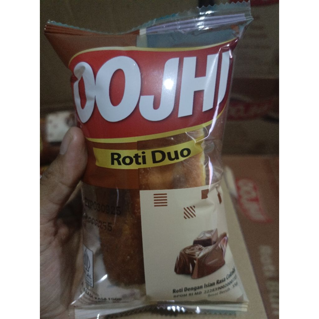 Jual Roti OOJHI Roti duo Dengan Isian Rasa Strawberry cokelat dan keju ...