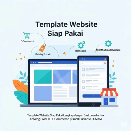Website Siap Pakai Lengkap dengan Dashboard untuk Katalog Produk | E Commerce | Small Business