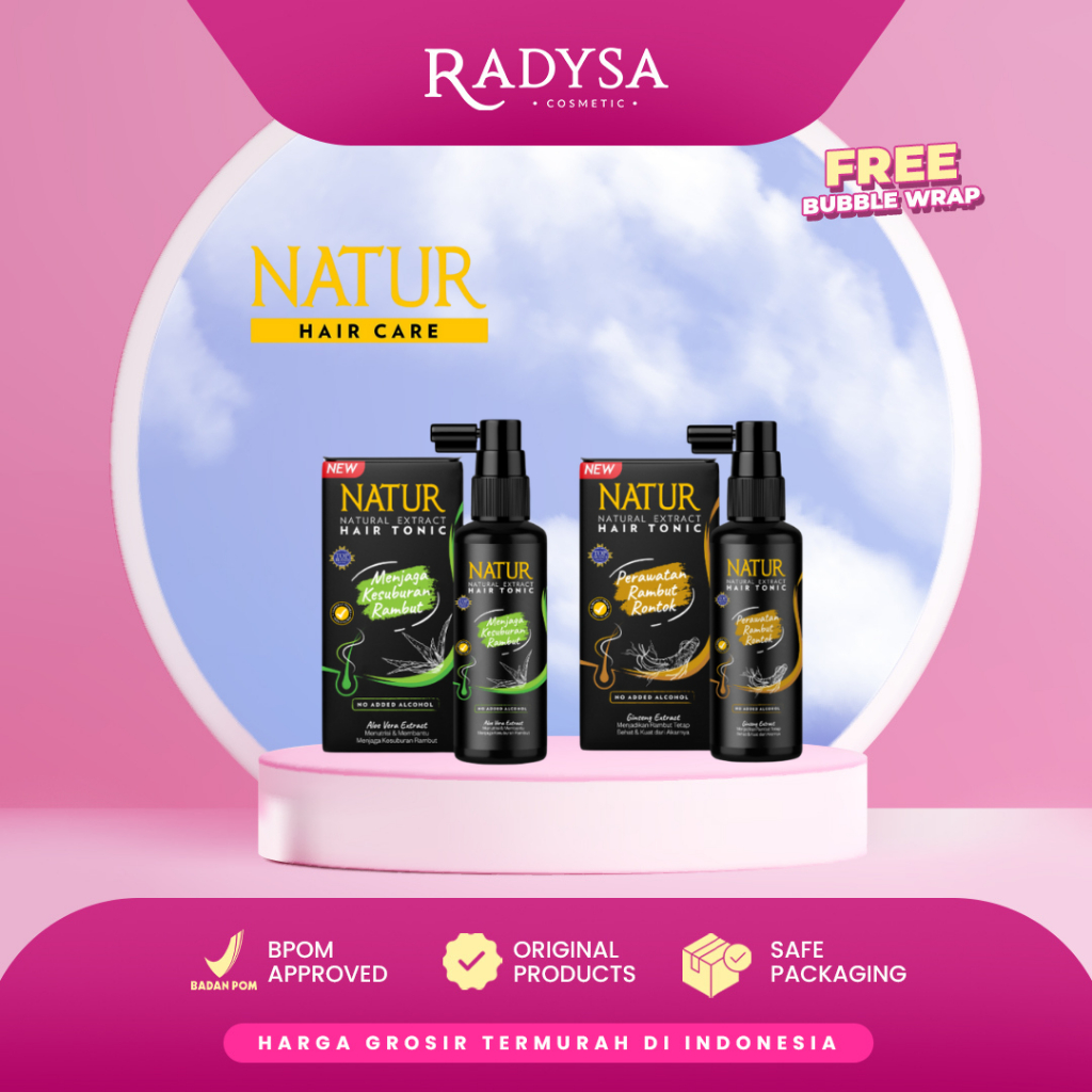Jual RADYSA - NATUR Natural Extract Hair Tonic Penyubur Rambut 90ml ...