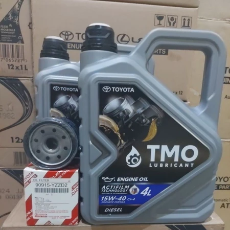 Paket Ganti Oli Mobil Toyota 8L Filter Asli