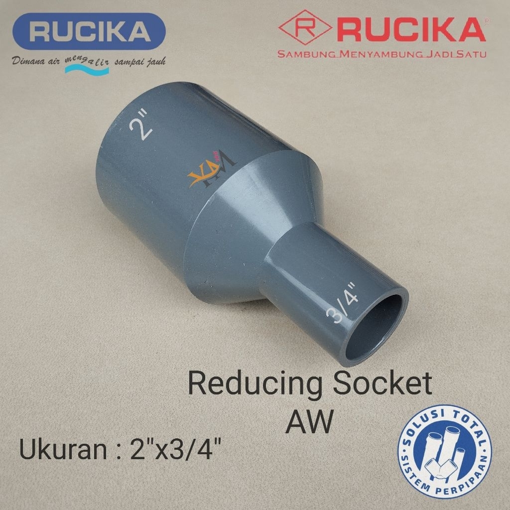 Jual REDUCING SOCKET OPERAN PVC RUCIKA 2X3/4 INCH | Shopee Indonesia
