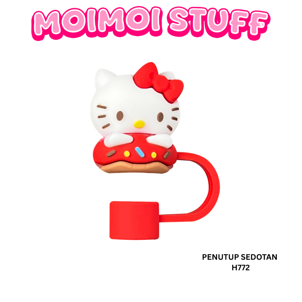 Jual MM - PENUTUP SEDOTAN ANTI DEBU SANRIO SILIKON H772 STRAW TOPPER ...