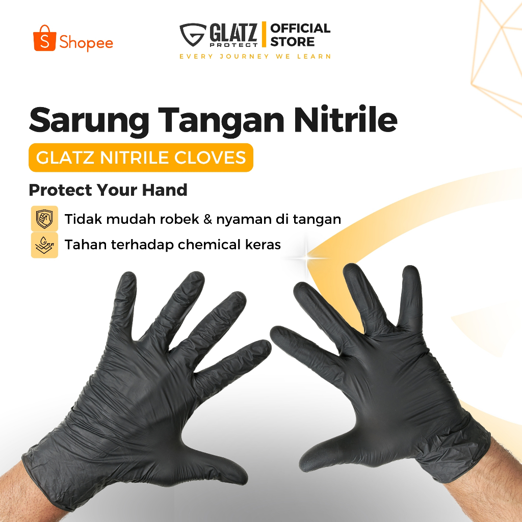Sarung Tangan Nitrile Chemical Gloves Jual GLATZ Sarung Tangan