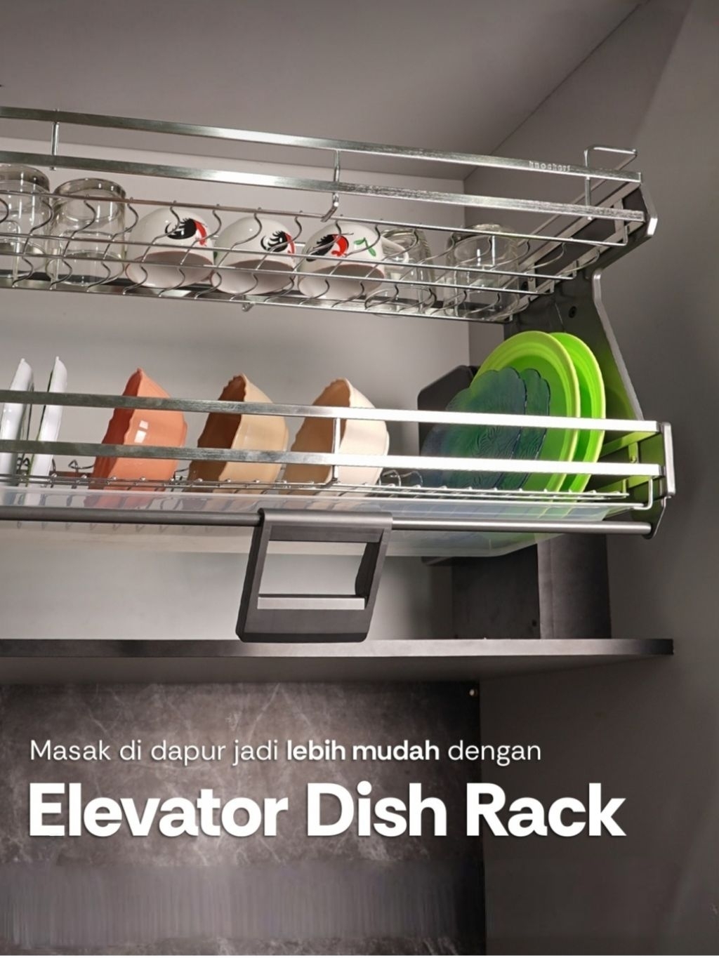 Jual Knockers Elevator Rack Stainless Steel Rak Dapur | Shopee Indonesia