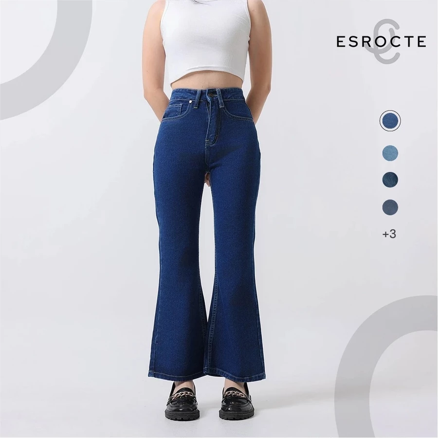 Cutbray Jeans High-Waist