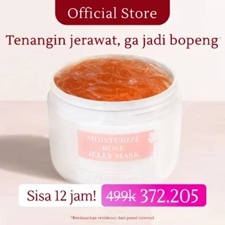 EILEEN GRACE - Moisturize Rose Jelly Mask 300 ml | Masker Wajah | Jerawat | Bruntus | Bopeng | Bekas Jerawat | Kemerahan | Skin Barrier | Mencerahkan | Melembapkan