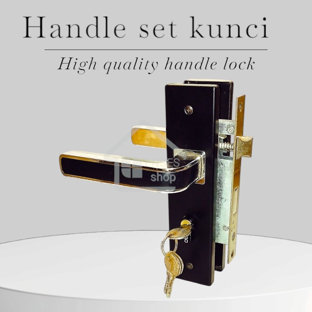 Handle Kunci Pintu Minimalis - Bahan Stainless Steel | Ukuran Tanggung & Besar