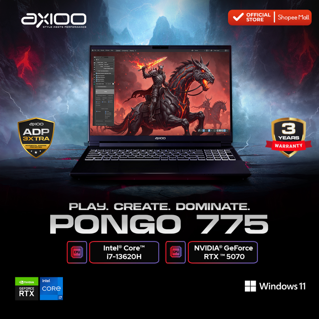 Jual Axioo Laptop Gaming Pongo 775 Intel i7-13620H/16GB/ 512GB/RTX 5070 ...