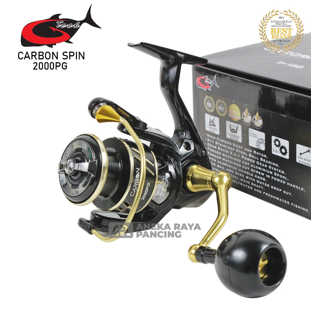 Jual RIL GTECH CARBON SPIN / Ril Spinning Kuat Terbaru Power Handle ...