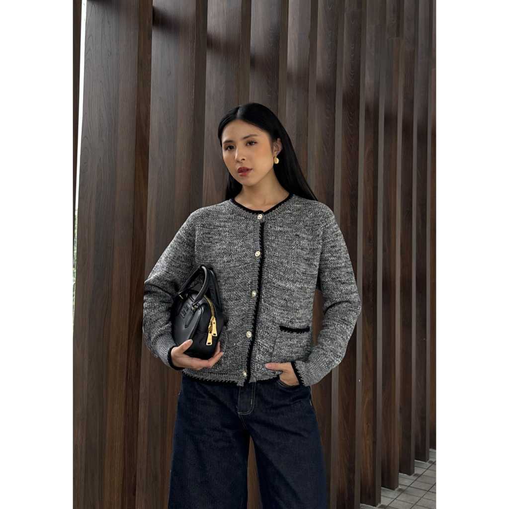 Jual GONEGANI OFFICIAL - Cardigan Wanita Iconic Berkancing Bahan Wool ...