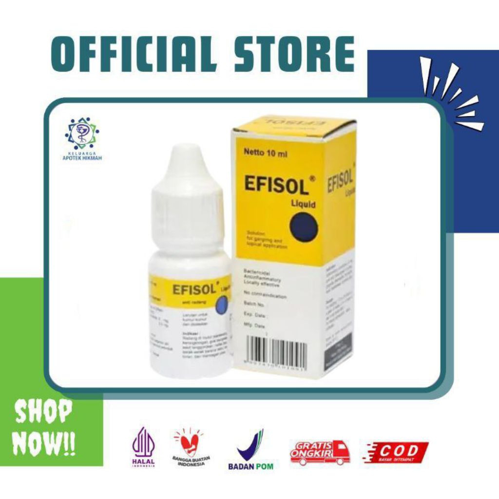 Jual Efisol liquid 10 ml menjaga kesehatan mulut dan tenggorokan ...