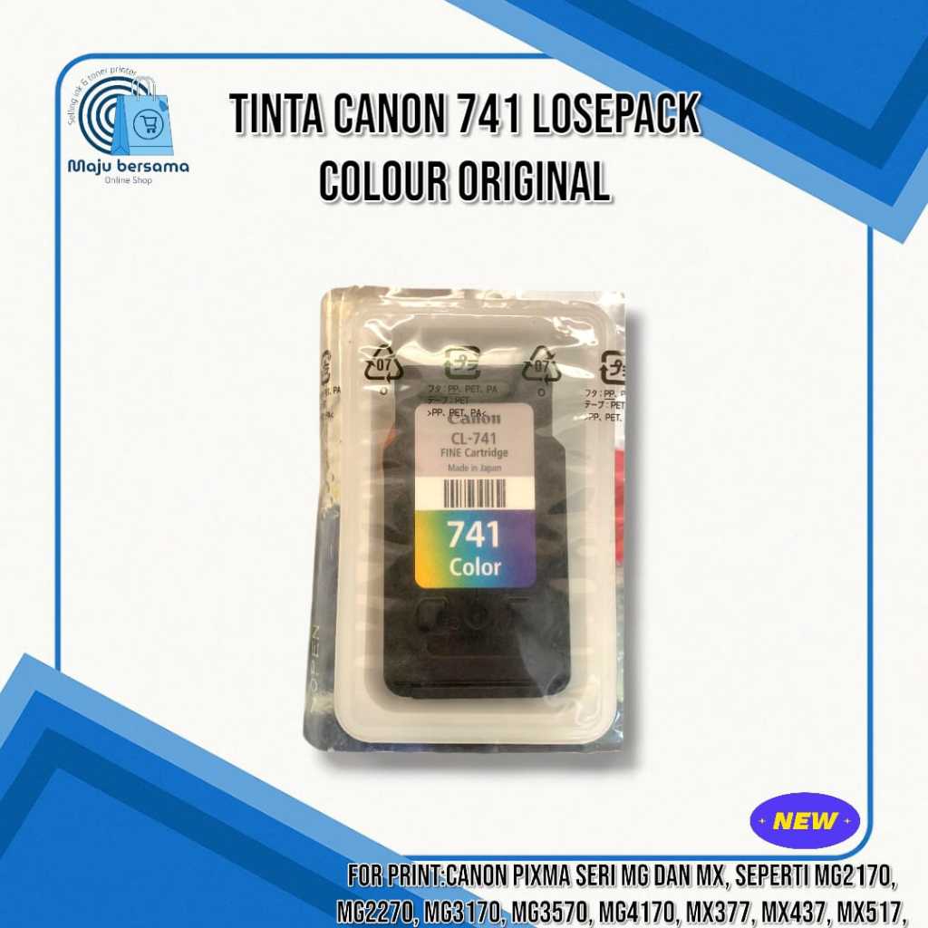 Jual Tinta Canon 741 Colour Losepack Original | Shopee Indonesia