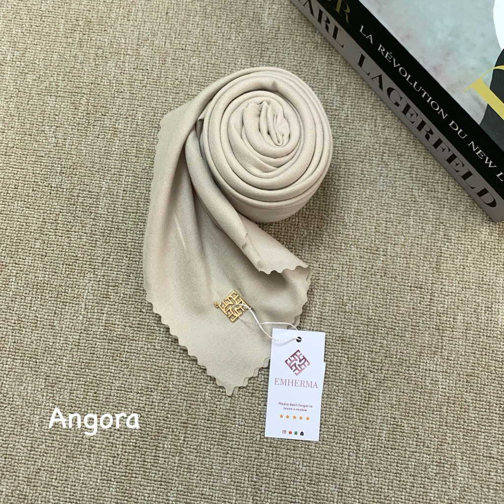 Emhermahijab HARA Voal Premium Square Plain (Basic Kerudung Voal Premium Segi Empat Lasercut