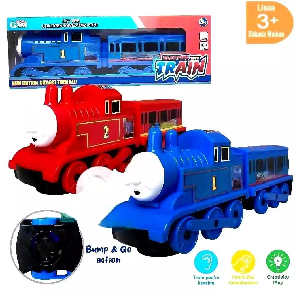Jual Happy Toys - Mainan Anak Kereta Elektric Train Baterai Jalan ...
