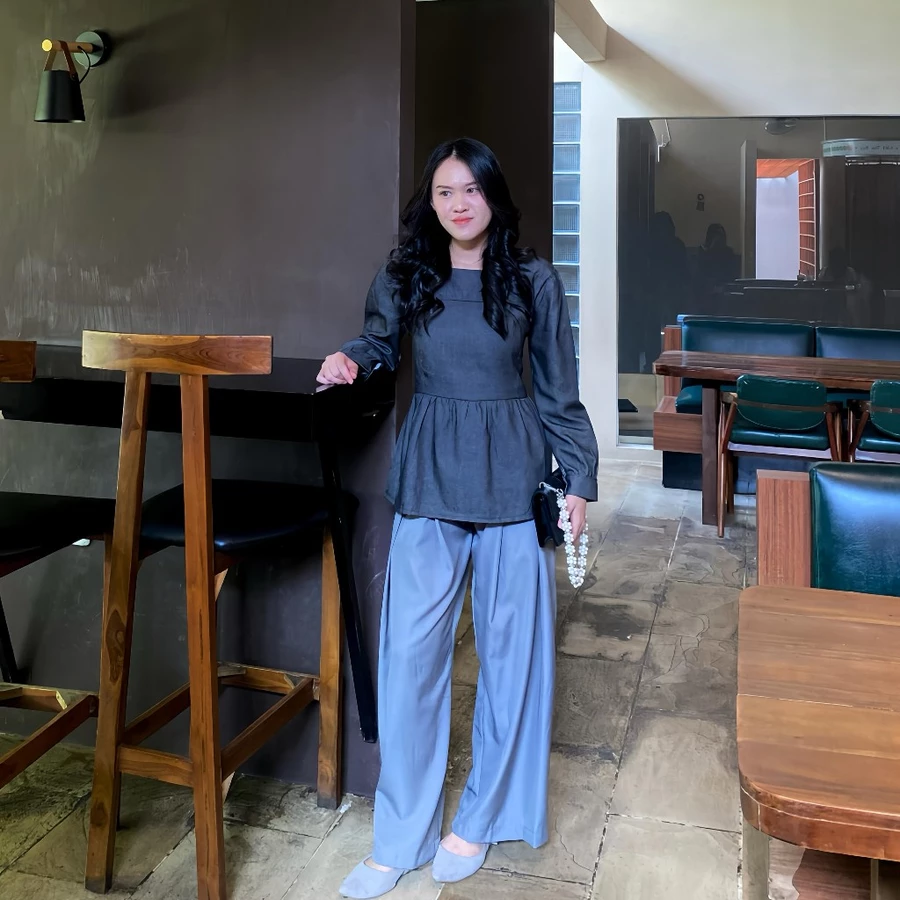 Top Denim Blouse