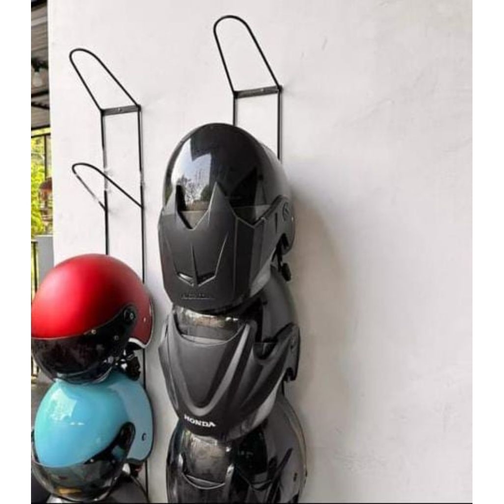 Jual Rak Helm susun 4 estetik | Shopee Indonesia