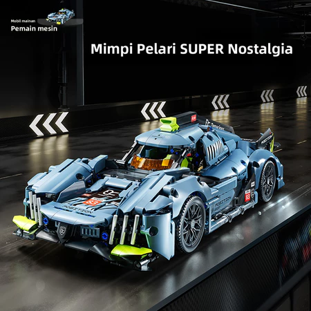 Mobil balap model dengan rasio 1:14, pintunya bisa dibuka, mainan edukatif, hadiah