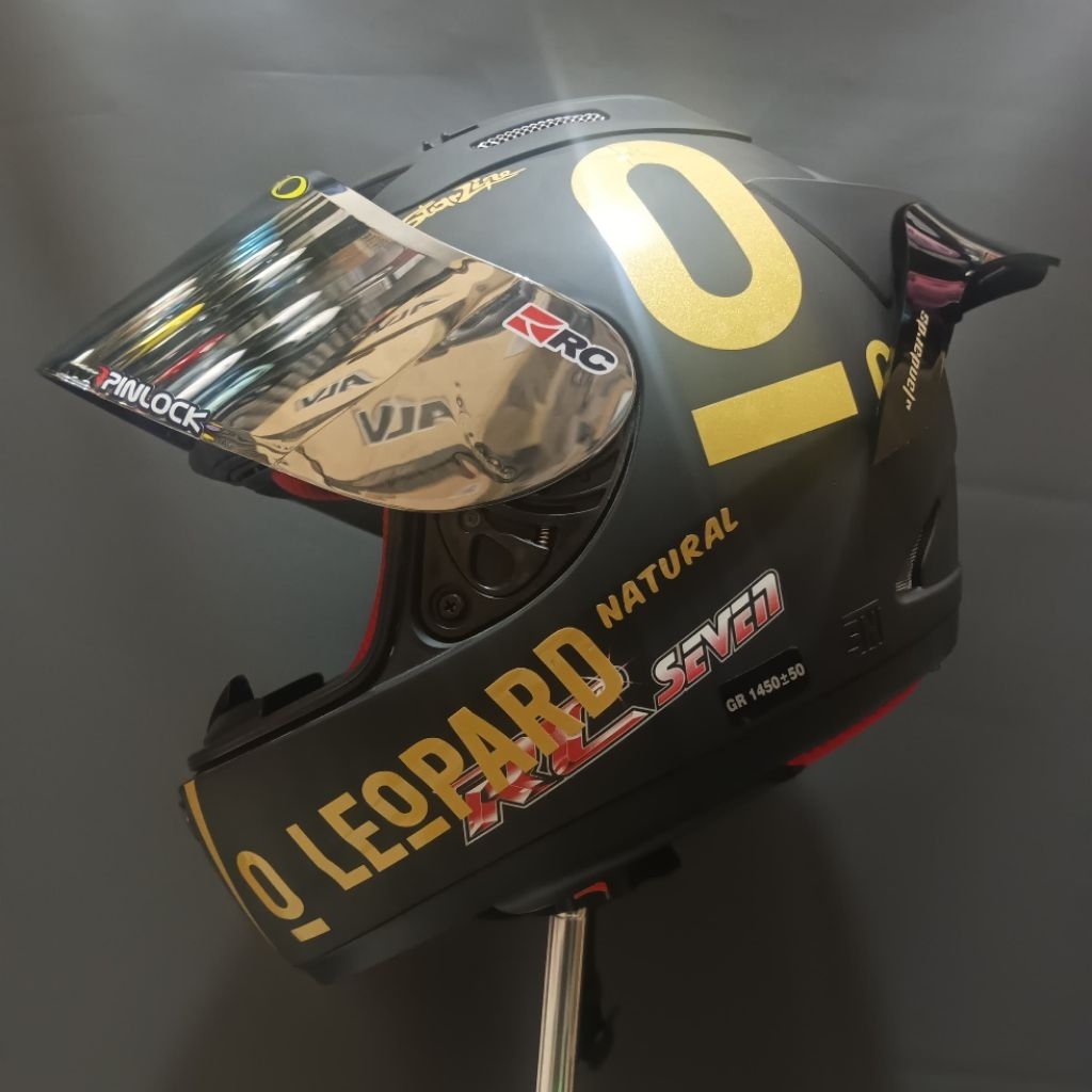 Jual Helm KYT RC Seven Solid Black Matt Hitam Doff Paket Ganteng 