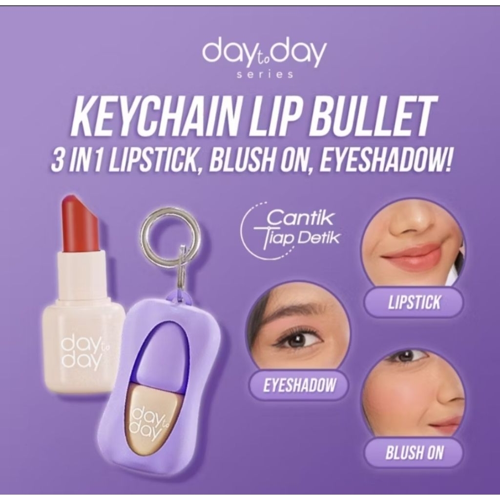 Jual IMPLORA DAY TO DAY SERIES LIP BULLET KEY CHAIN BPOM | Shopee Indonesia