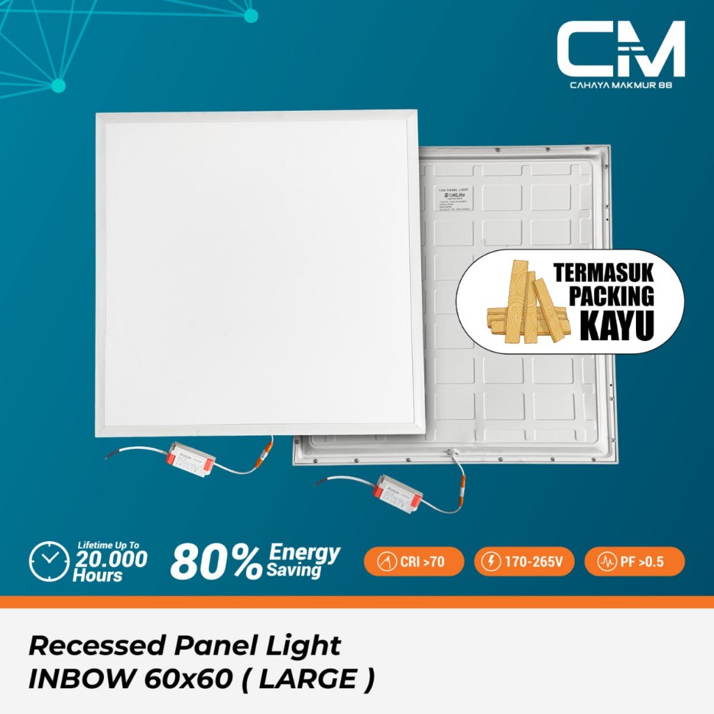 Jual ( PACKING KAYU ) LED 60x60 PANEL Sonlite / Brilliant / HOYT ...