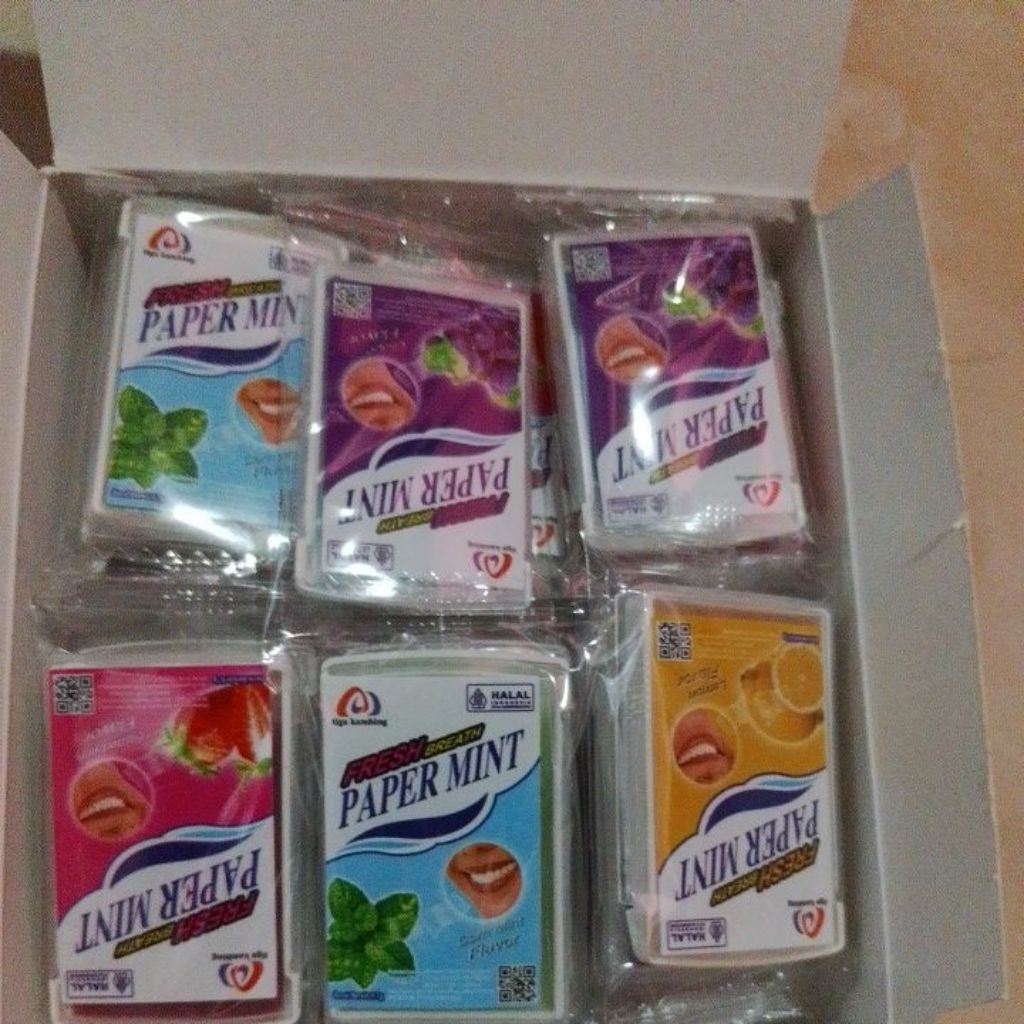 Jual permen papermin mix 4 varian rasa/permen papermint 30 pcs | Shopee ...