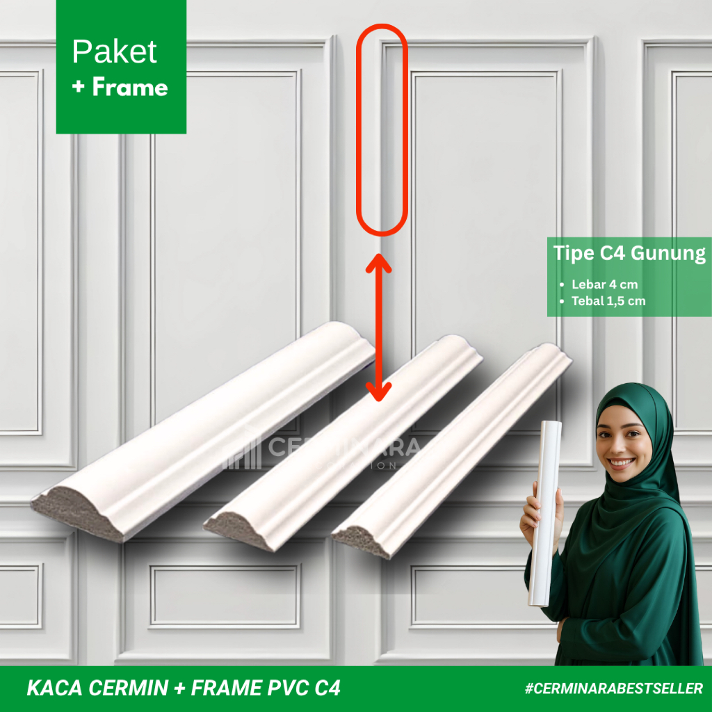 Jual Cermin + Frame Custom Ukuran 170 x 170 CM | Shopee Indonesia