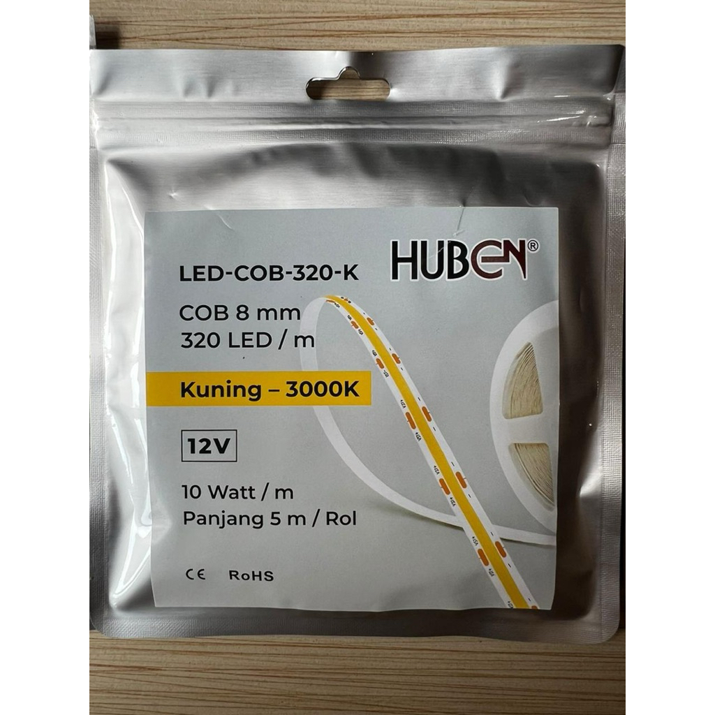 Jual Lampu LED STRIP mata besar HUBEN LED-COB-320/LED STRIP MATA BESAR ...