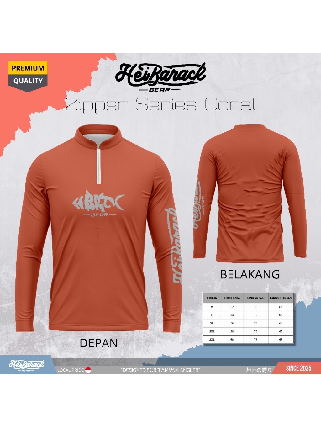 Jual Heibarack Gear Jersey Mancing Premium Quality Lengan Panjang ...