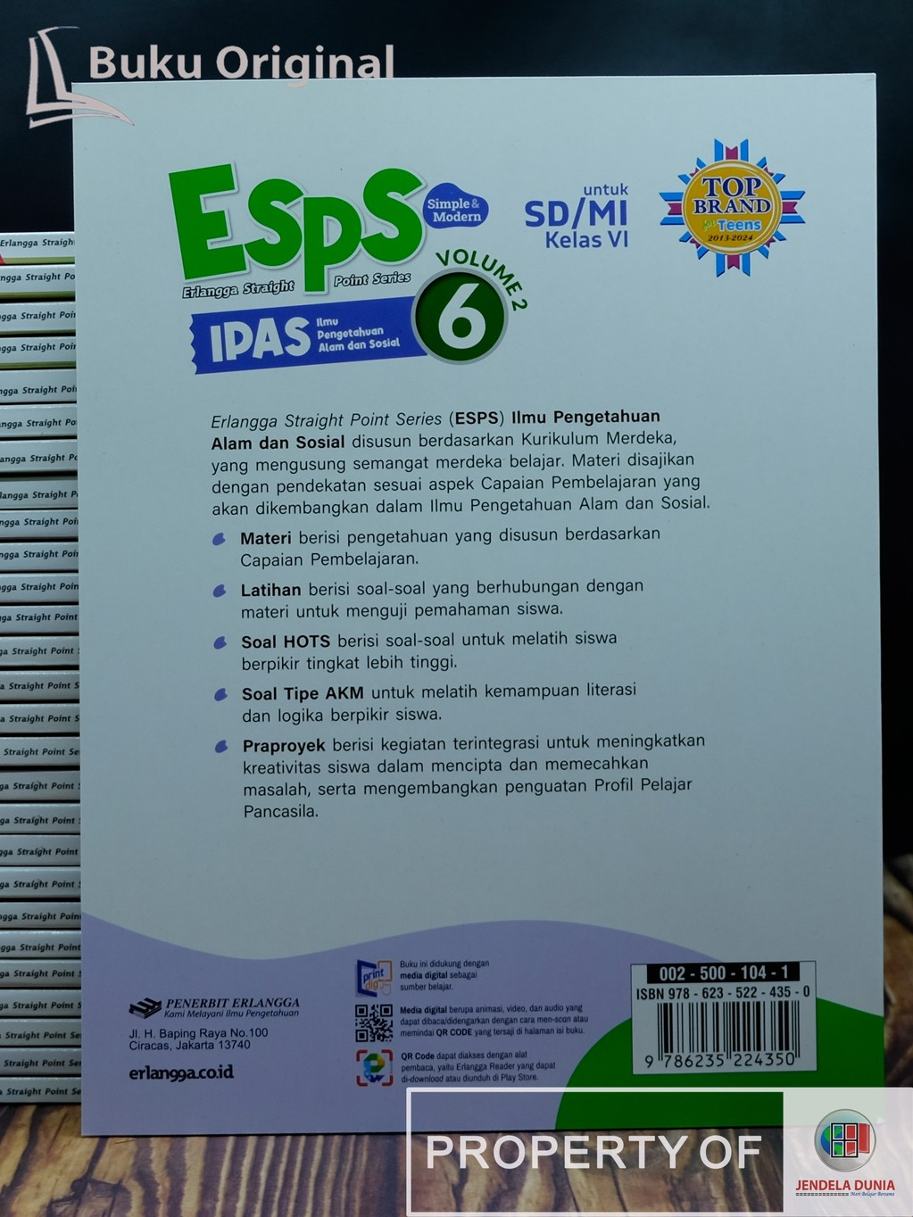Jual ESPS IPAS ( Ilmu Pengetahuan Alam dan Sosial ) Untuk SD/MI Kelas 6 ...