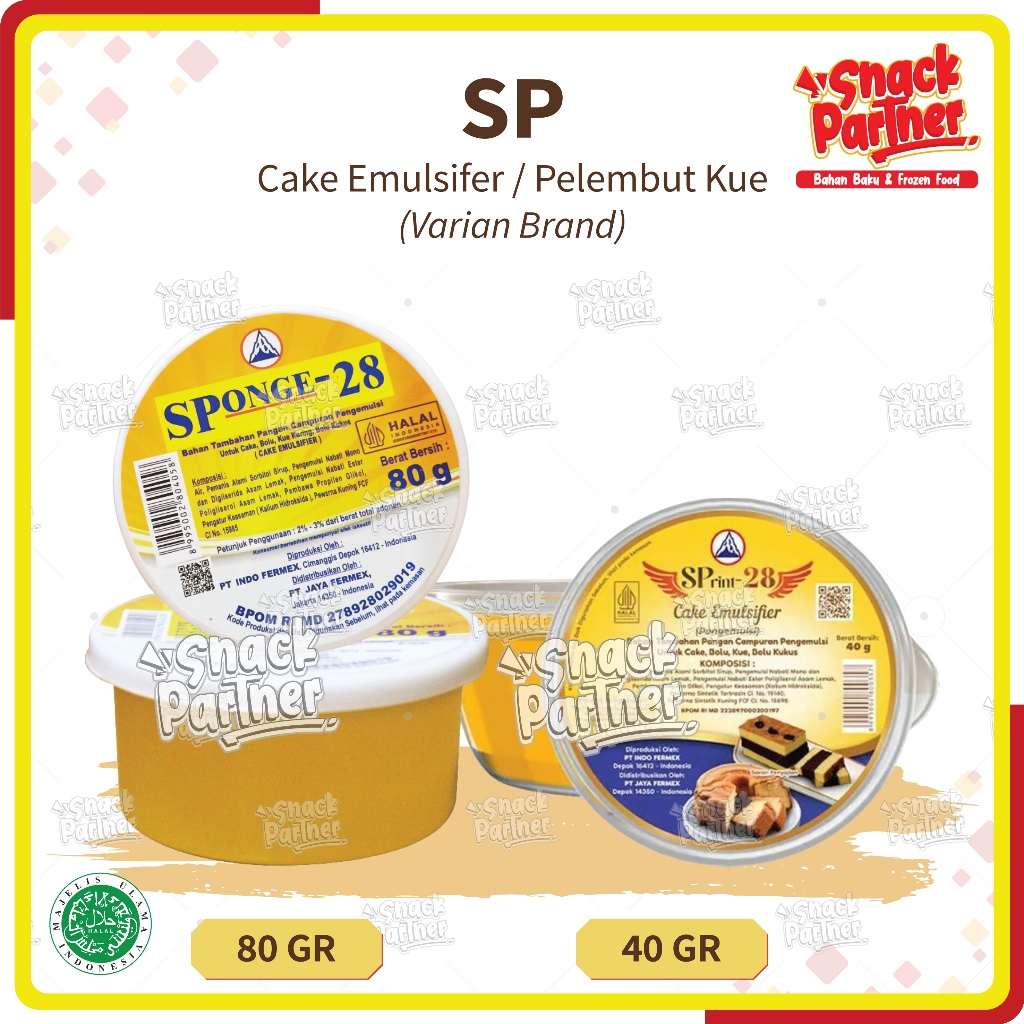 Jual SPONGE-28 (SP 28) 80 GR / SPRINT-28 40 GR - Cake Emulsifier ...