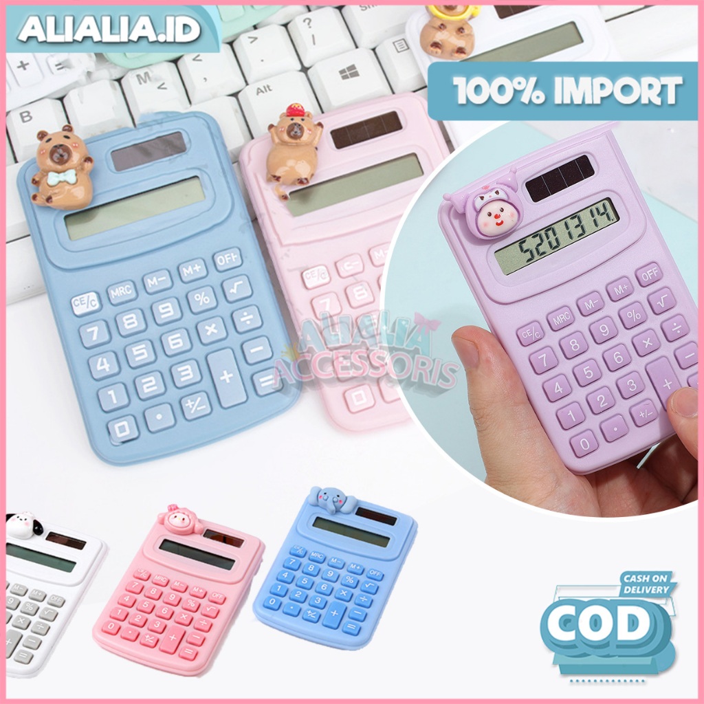 Jual Kalkulator Mini Portable Aksen Kartun Mini Pocket Warna Lucu 8 ...