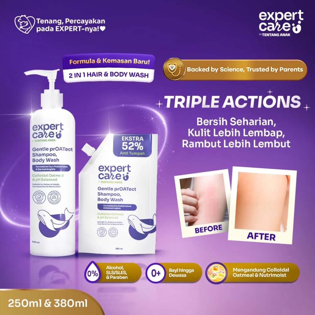Jual Expert Care 2in1 Shampoo and Body Wash with Colloidal Oatmeal l