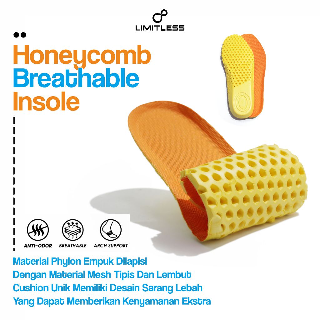 Jual Limitless - Insole Phylon Insole Sepatu Eva Anti Jamur - Size 40 ...
