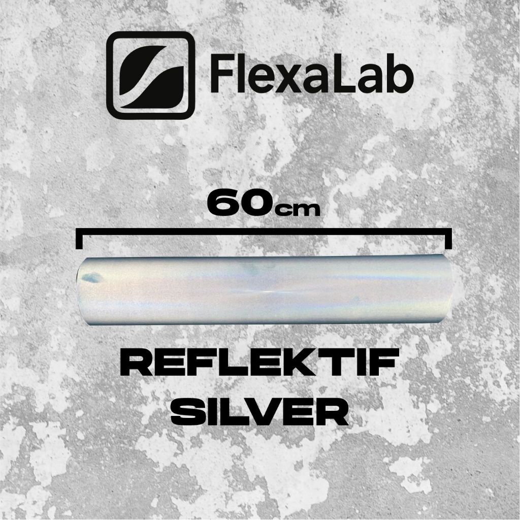 Jual Polyflex Reflektif Silver/ Vinyl Reflektif Silver Putih / Polyflex ...