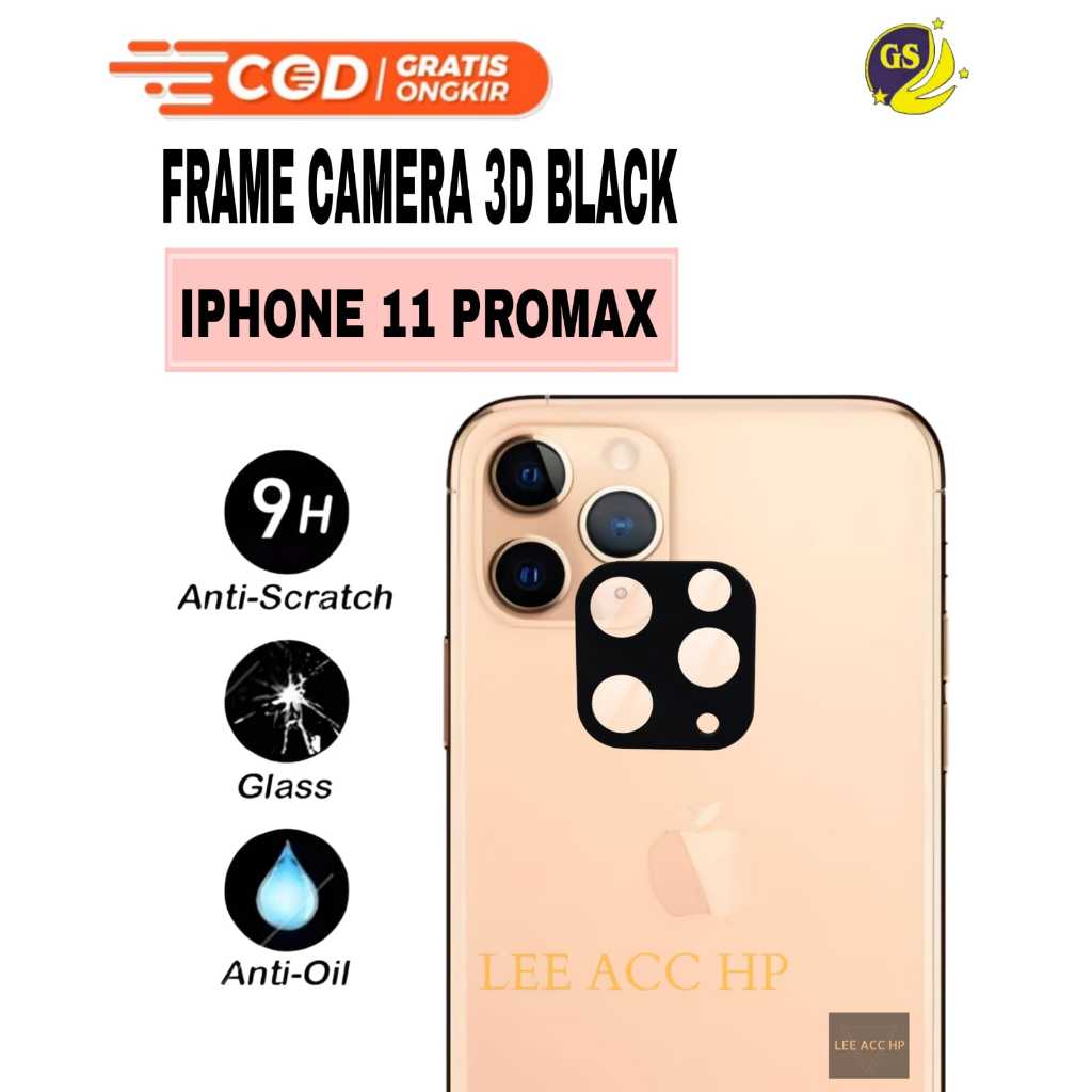 Jual FRAME CAMERA 3D BLACK IPHONE 11 11 PRO 11 PRO MAX 12 12 PRO 12 ...