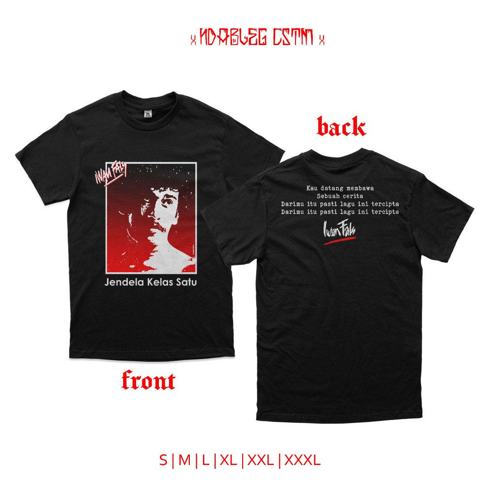 Jual Kaos iwan fals jendela kelas satu tshirt oi iwan fals combed 24s ...