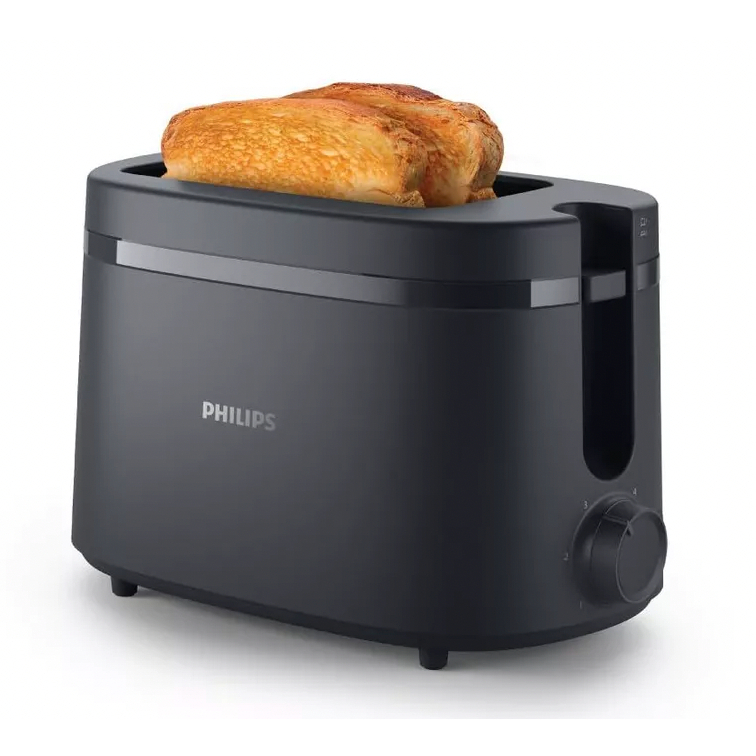 PHILIPS HD2510/90 Philips Pemanggang Roti Philips Toaster Listrik 600 W  (Hitam) - Garansi 2 Tahun