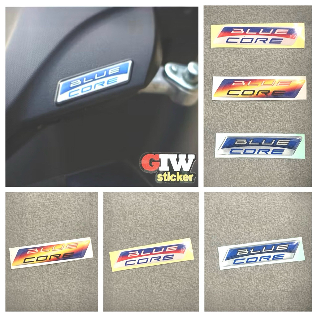 Jual STICKER EMBLEM BLUE CORE STIKER BLUECORE TIMBUL | Shopee Indonesia