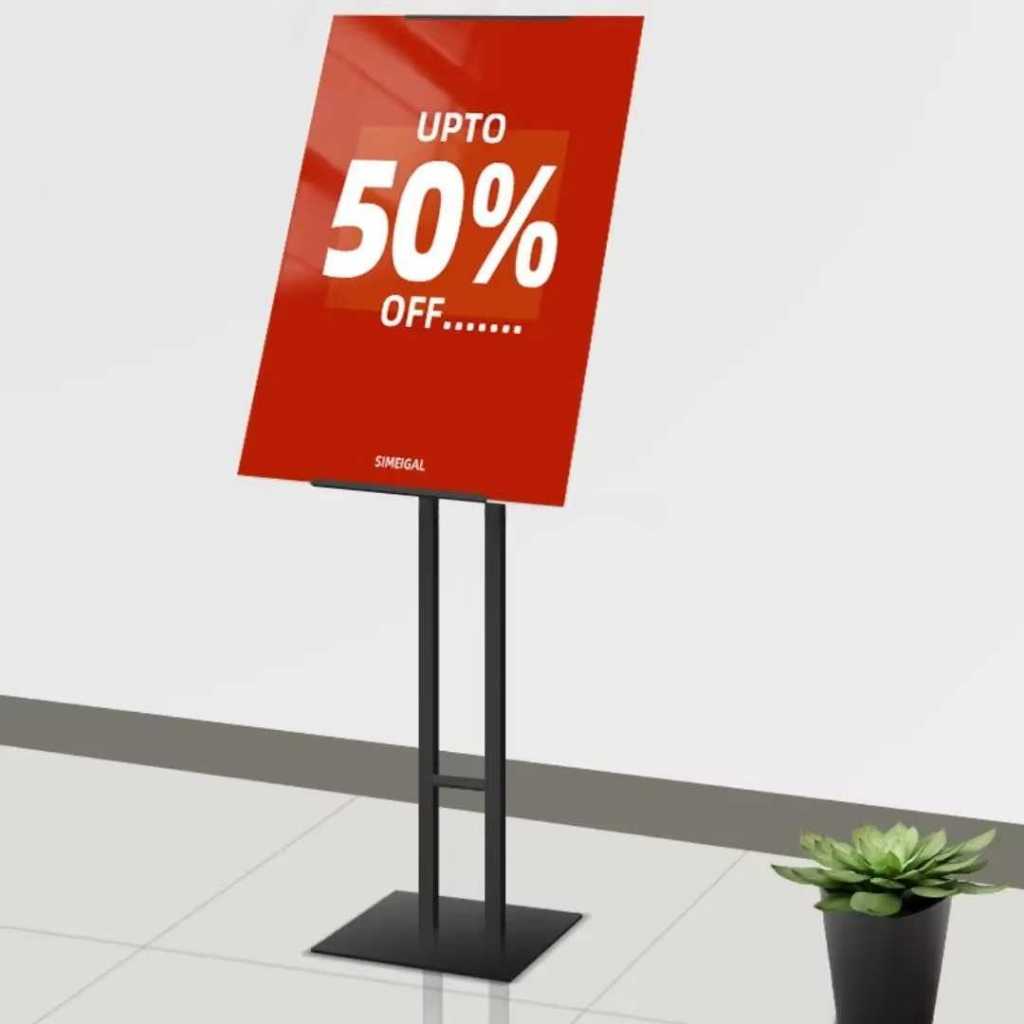 Jual Standing display / Tripod Rangka Banner Vertical Display KT Board ...