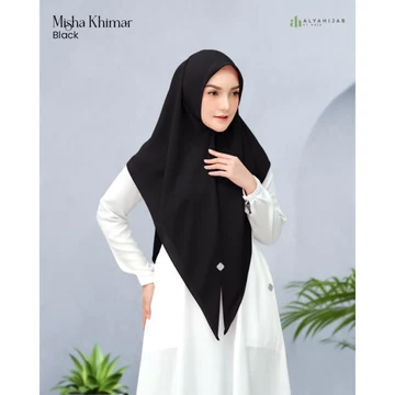 ALYAHIJAB Misha Khimar Segiempat Instan Bahan Babydoll Premium 2 Layer All Size Syari