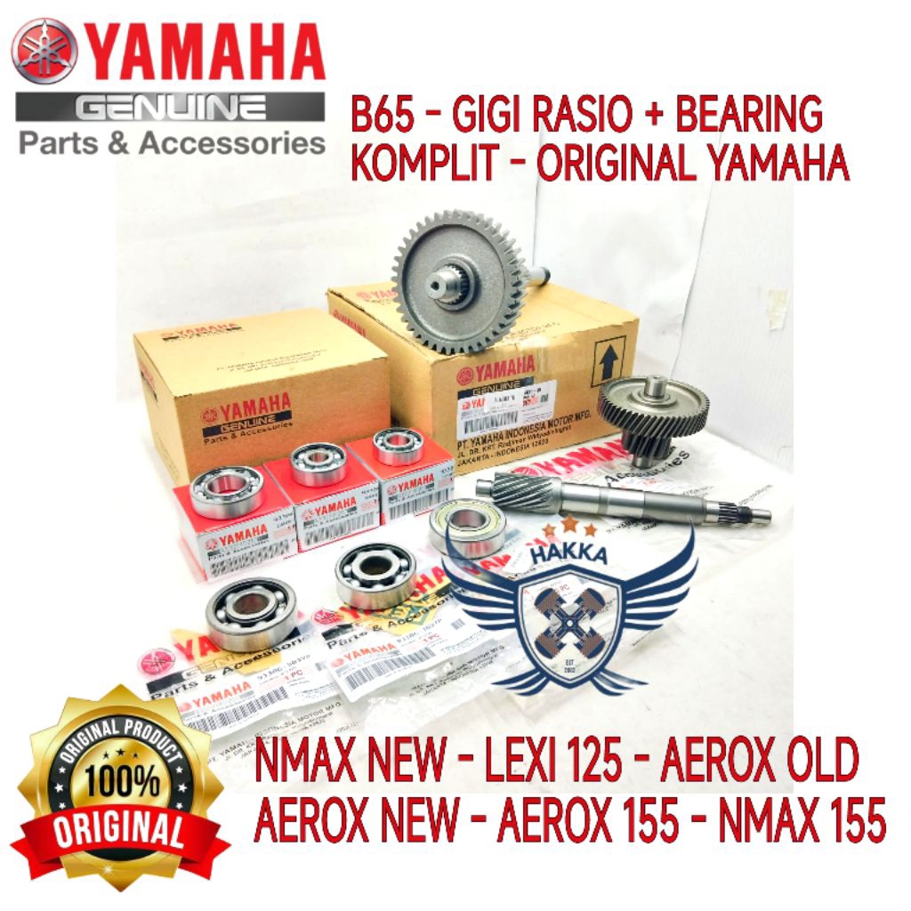 Jual B65 ORIGINAL GIGI RASIO+ BEARING KOMPLIT YAMAHA NMAX NEW, GIGI ...