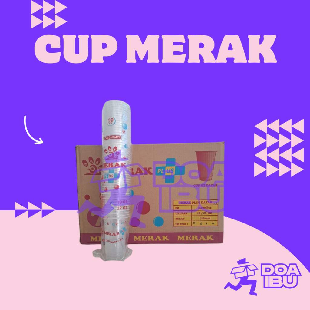 Jual (20 slop) cup merak 7 gram / 8 gram / cup oval / 14 oz / 16 oz ...