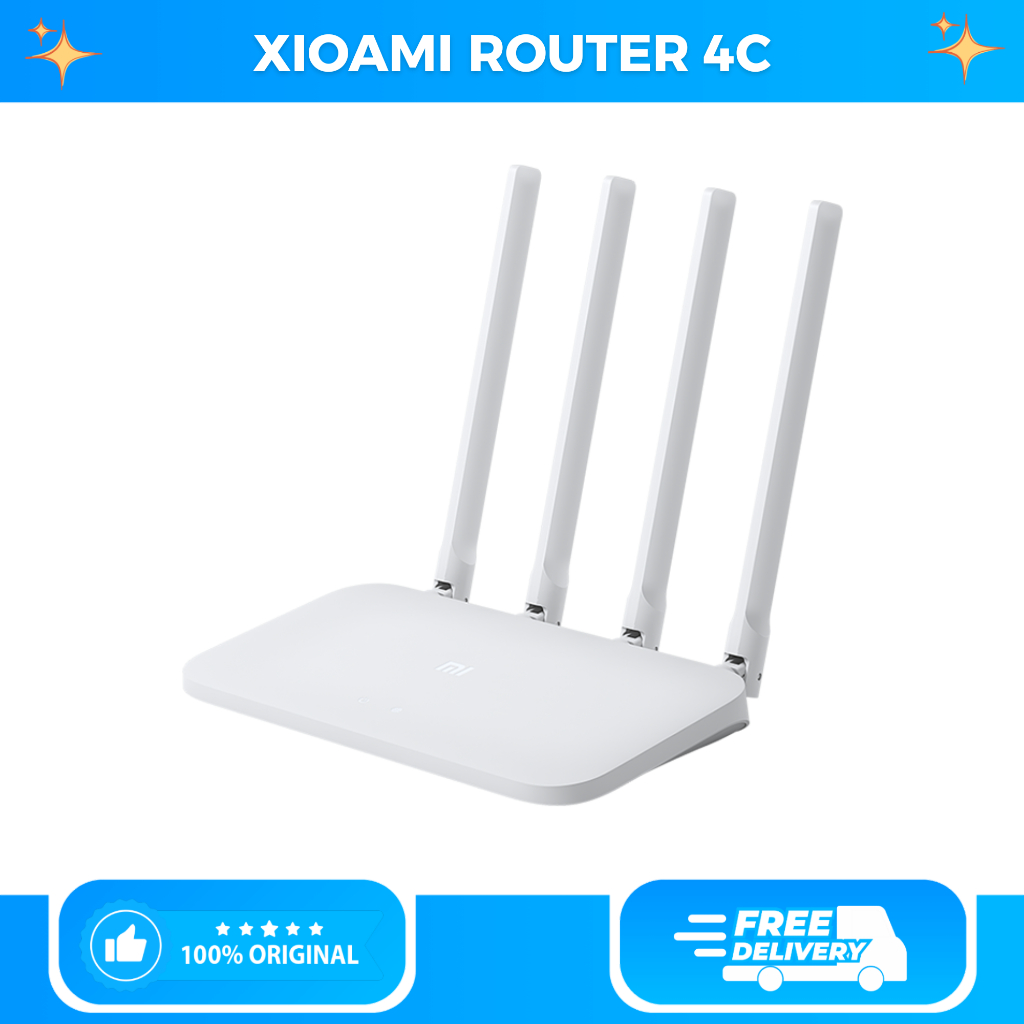 Jual Mi Router 4C with 4 Antennas 300Mbps Speed | Shopee Indonesia