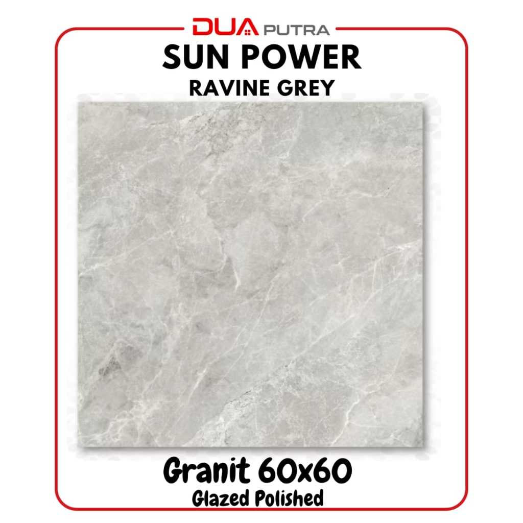 Jual GRANIT SUN POWER RAVINE GREY / GRANIT 60 X 60 GLOSSY / GLASS ...