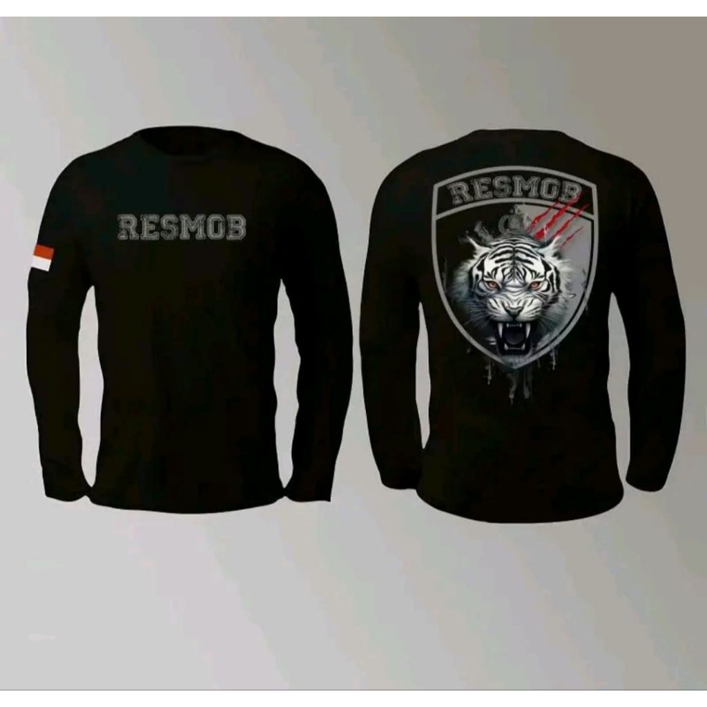 Jual KAOS TAKTIKAL LENGAN PANJANG RESMOB-DESAIN LAMBANG BARESKRIM MACAN ...