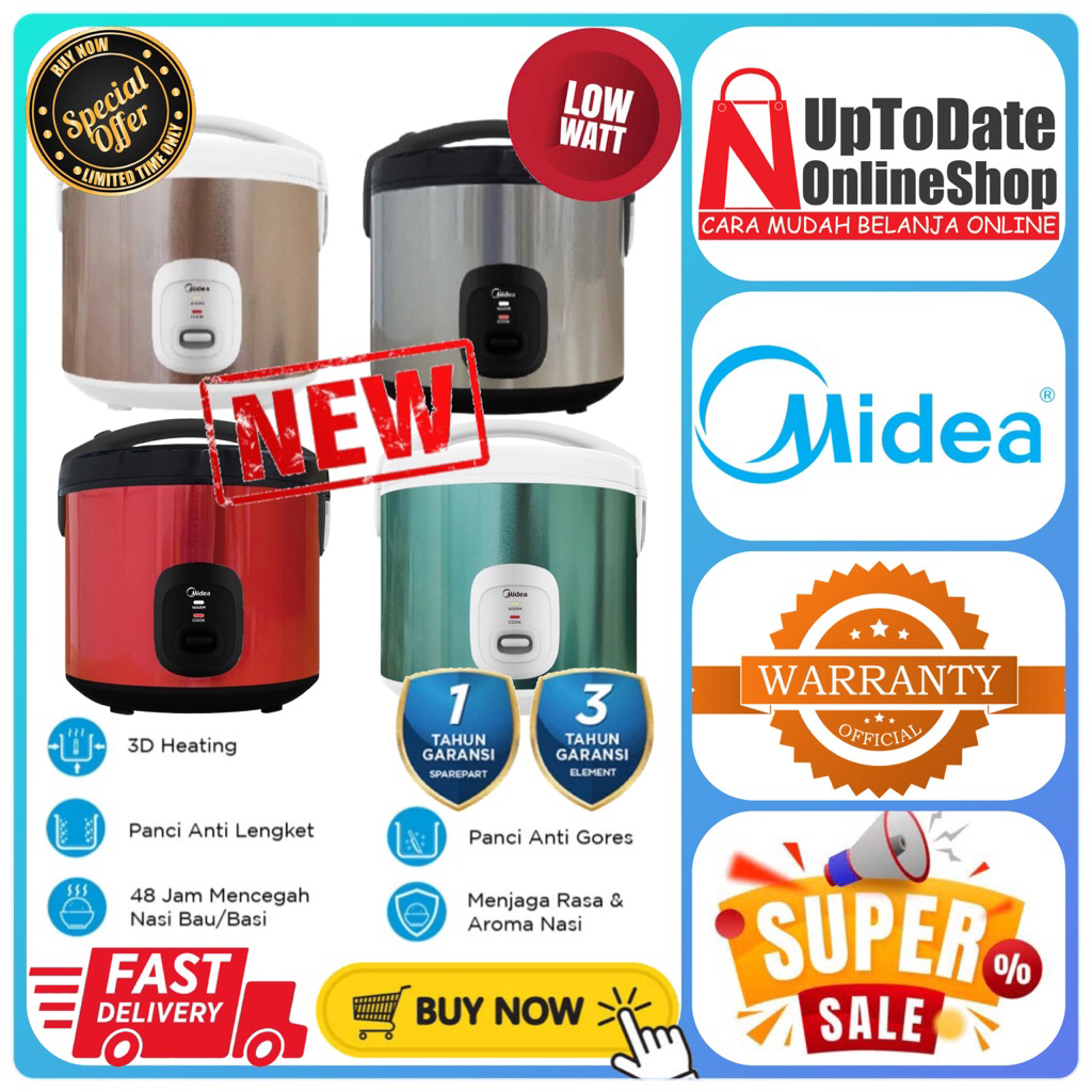 Jual MIDEA RICE COOKER MB-YJ5030ID MBYJ5030ID MB YJ5030ID PANCI ANTI ...