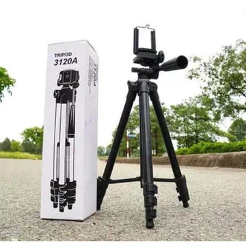 ISTARFI Tripod HITAM 3120A Handphone Hp U Holder Kaki Stabilizer 1 Meter