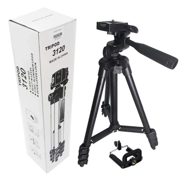 ISTARFI Tripod HITAM 3120A Handphone Hp U Holder Kaki Stabilizer 1 Meter