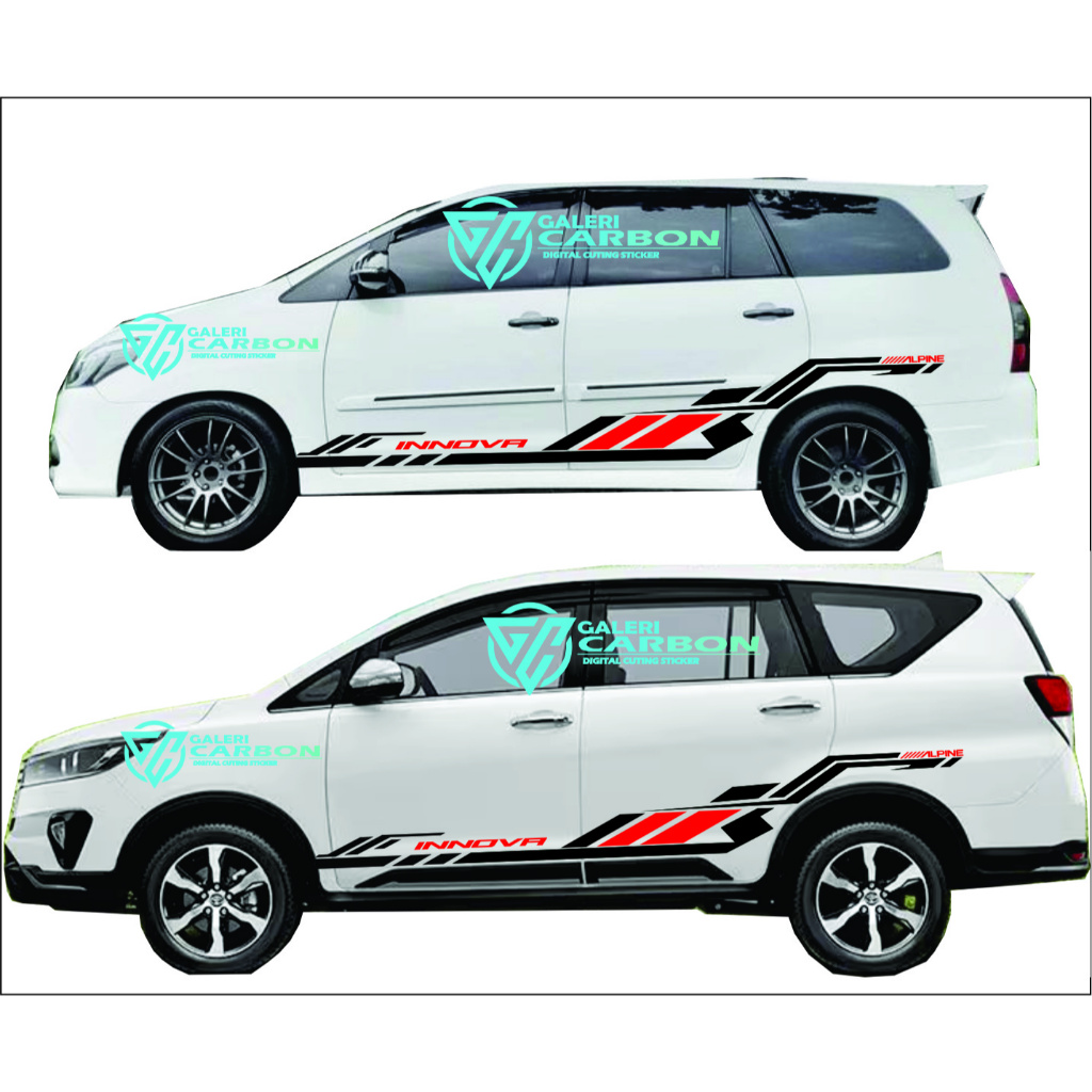 Jual Sticker Mobil Toyota Innova sticker list body samping mobil innova ...